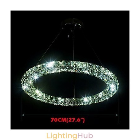 Crystal Pendant Lighting Modern Single D70CM Three Sides K9 Crystal Indoor Ceiling Lights Lamp Fixtures Crystal Pendant Lighting Modern Single D70CM Three Sides K9 Crystal Indoor Ceiling Lights Lamp Fixtures