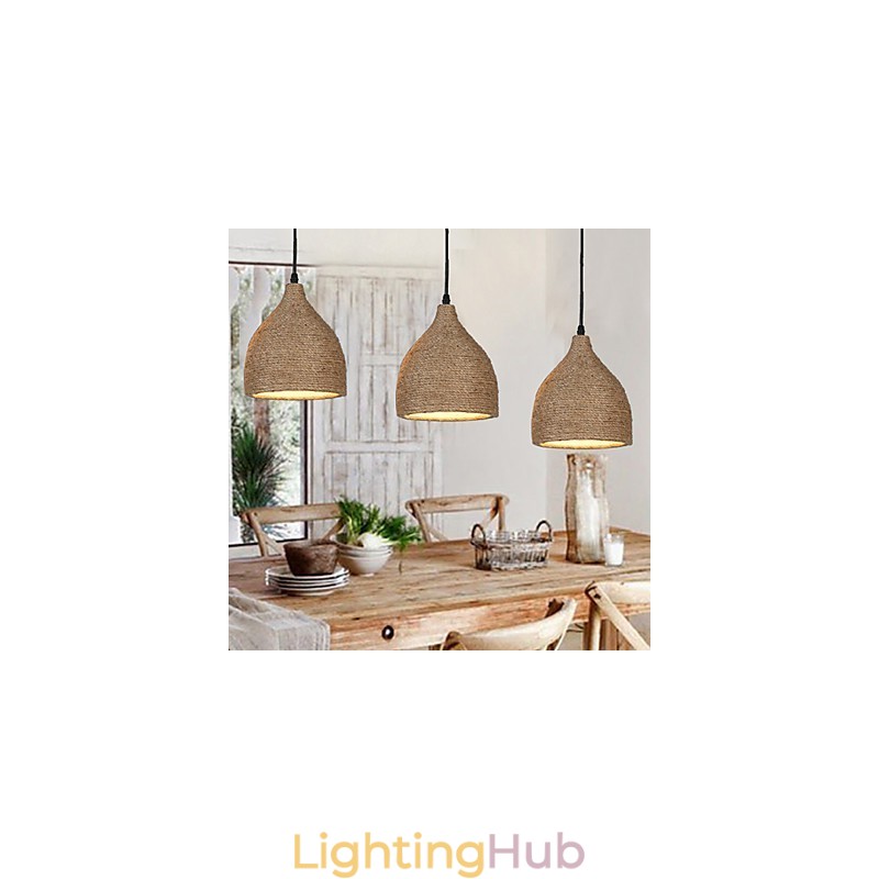 Country Lofts Restoring Ancient Ways Hemp Rope Single Head Small Droplight Lamp