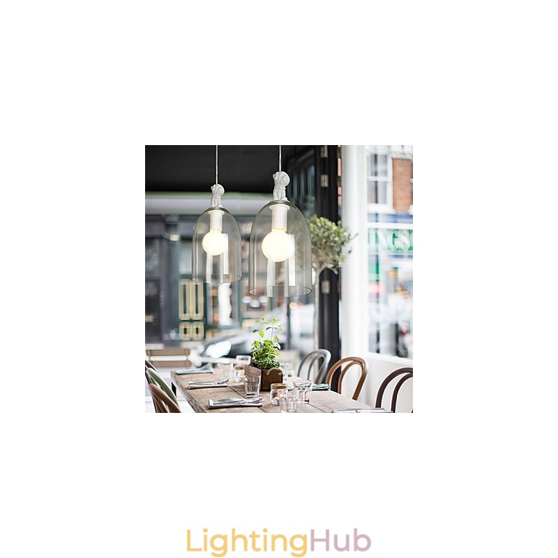 The Cartoon Dog Droplight Taipei Rural Glass Individuality Creative Small Droplight Lamp