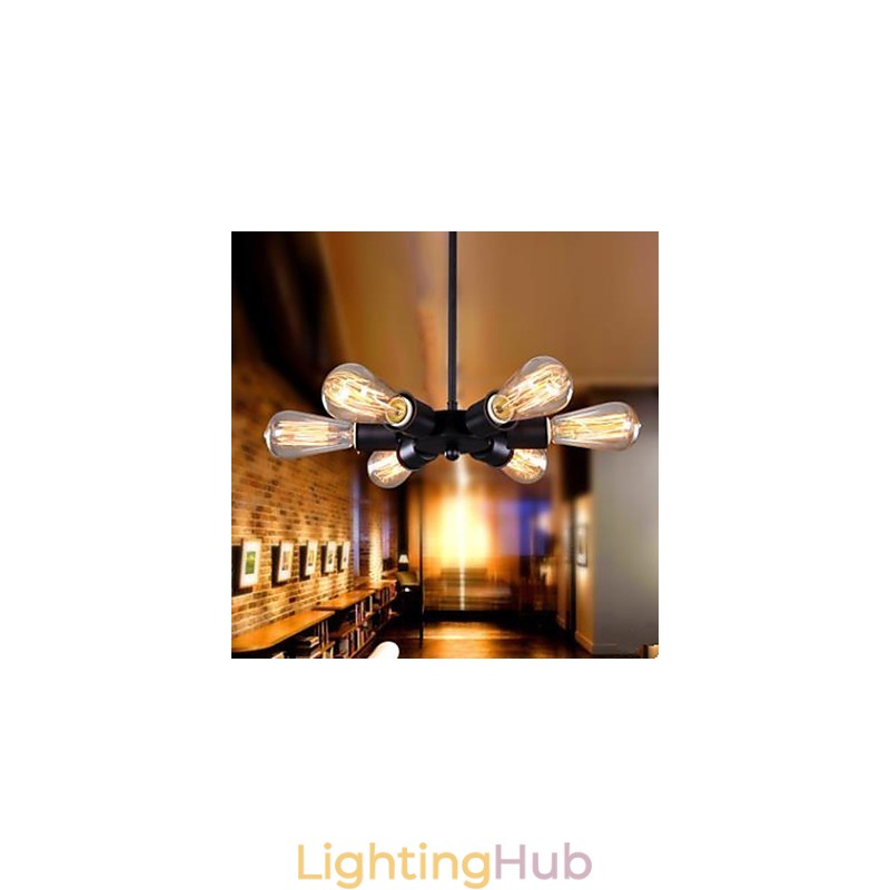 American Country Industrial Wind Six Head Ferris Wheel Droplight