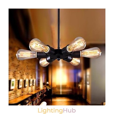 American Country Industrial Wind Six Head Ferris Wheel Droplight American Country Industrial Wind Six Head Ferris Wheel Droplight