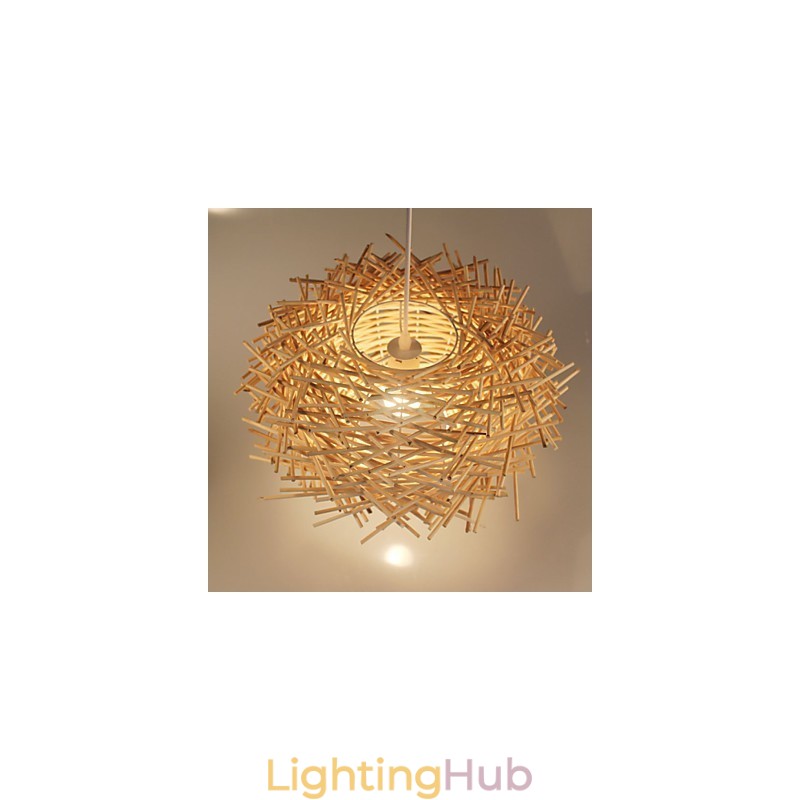 European and American Denss Rattan Weaving Chandelier