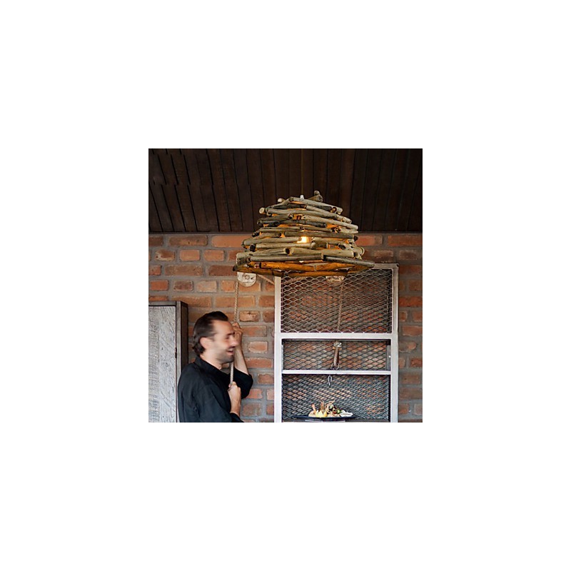 Retro Classic Wooden Ceiling Lights Simple Pendant Lamps Cafe Pendant Lamp