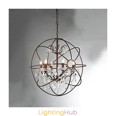 Vintage Crystal Painting Metal Chandelier Vintage Crystal Painting Metal Chandelier
