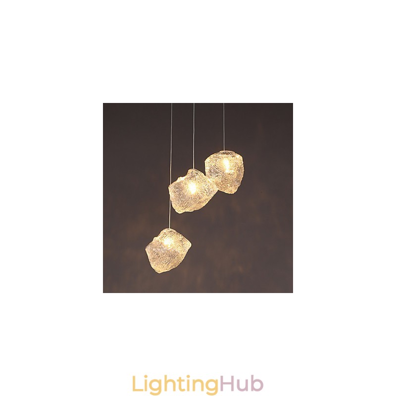 Contemporary And Contracted Art Glass Irregular Meals Chandelier Ice Crystal Chandelier