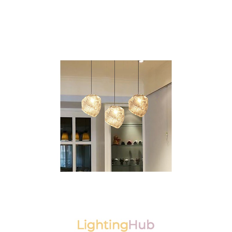Contemporary And Contracted Art Glass Irregular Meals Chandelier Ice Crystal Chandelier