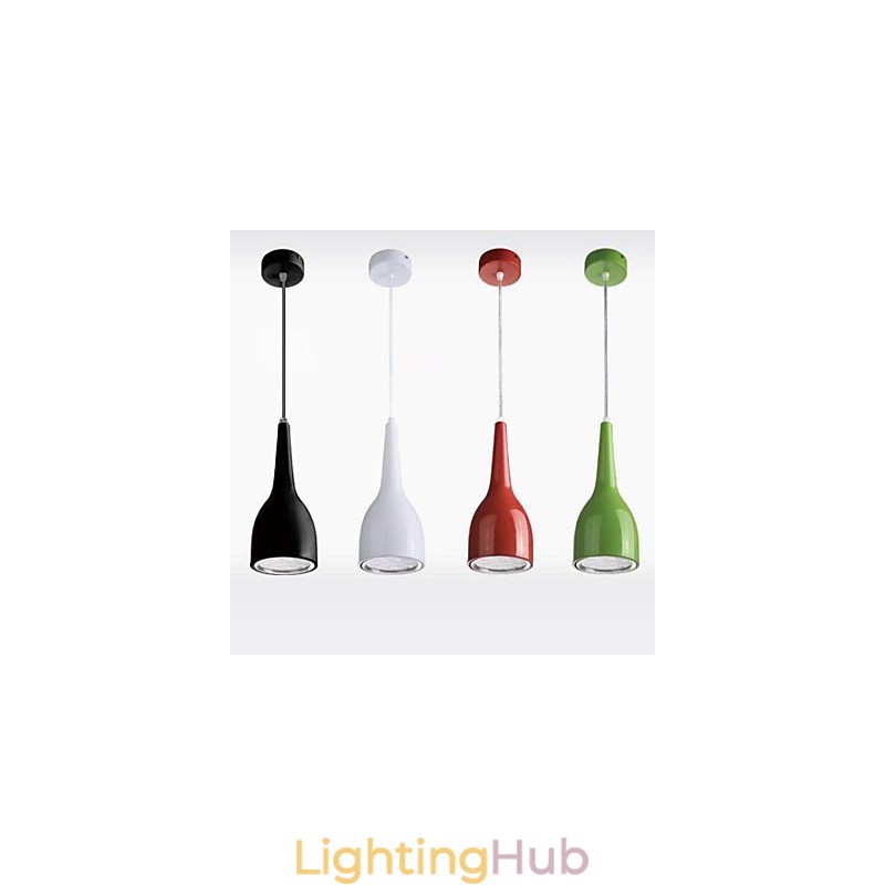 Modern Contemporary Globe Painting Metal Pendant Light