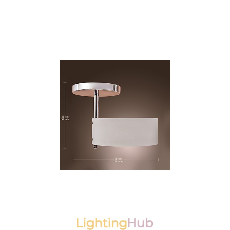 Modern Contemporary Mini Style Chrome Metal Chandelier Flush Mount Garage