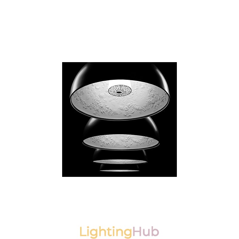 Modern Contemporary Bowl Mini Style Painting Pendant Light