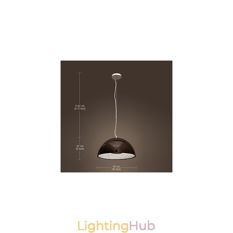 Modern Contemporary Bowl Mini Style Painting Pendant Light