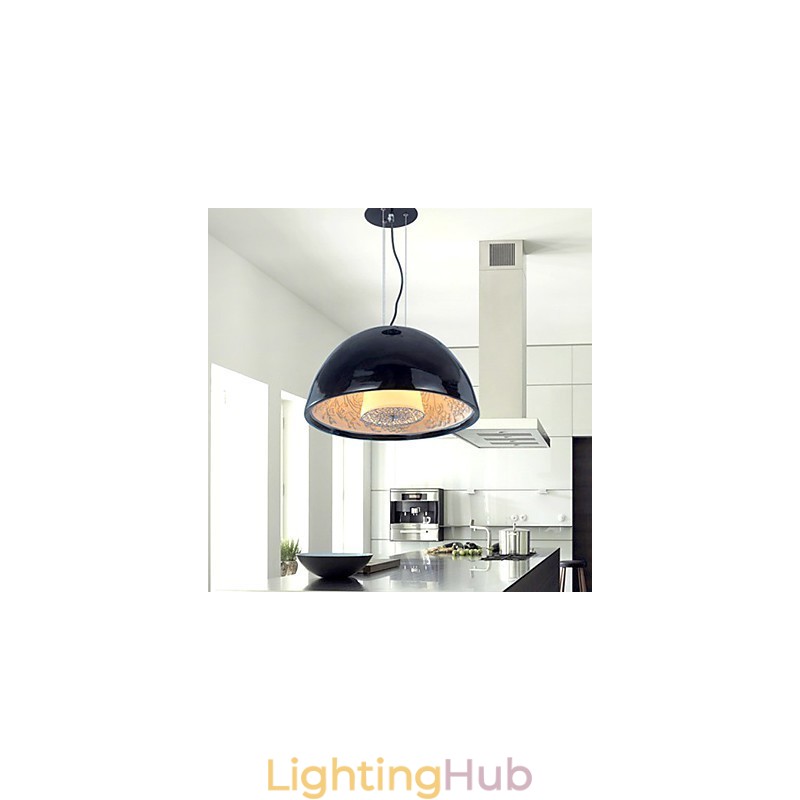 Modern Contemporary Bowl Mini Style Painting Pendant Light