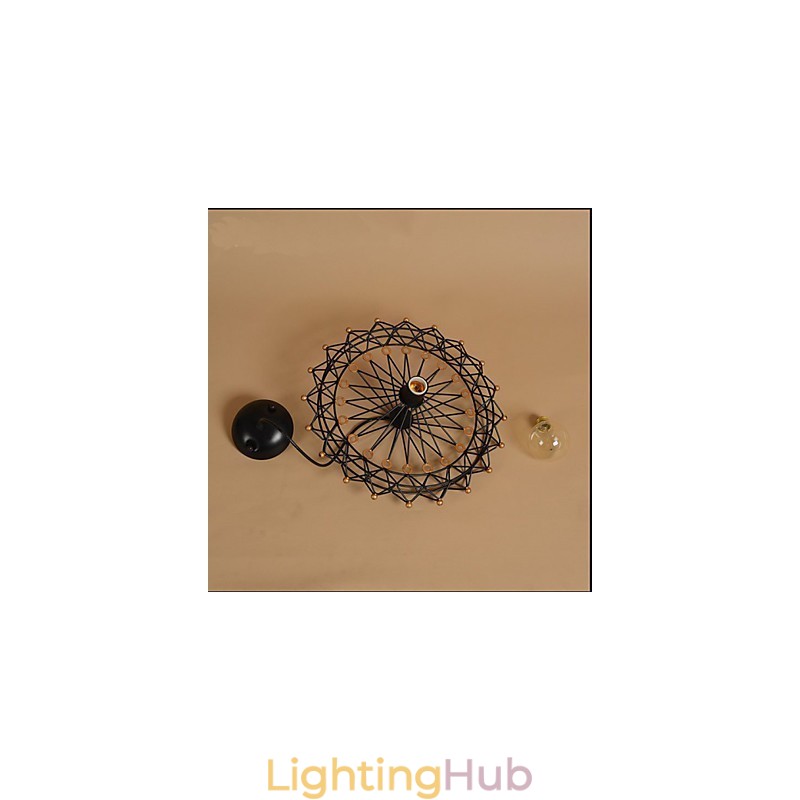 American Country Iron Industry Ferris Wheel Chandelier