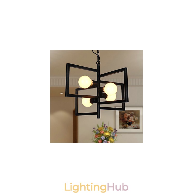 Vintage Country Painting Metal Pendant Light Garage