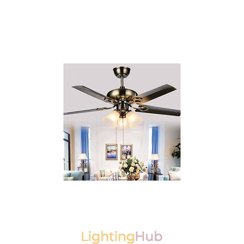 Ceiling Fans Luxe Eco Modern Ceiling Fan With Light 42 Inch Blades Brushed Steel Finish