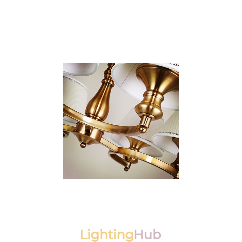 Rustic Lodge Vintage Mini Style Electroplated Metal Chandelier