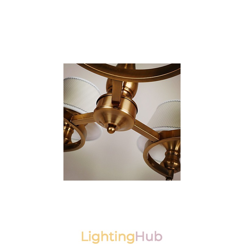Rustic Lodge Vintage Mini Style Electroplated Metal Chandelier