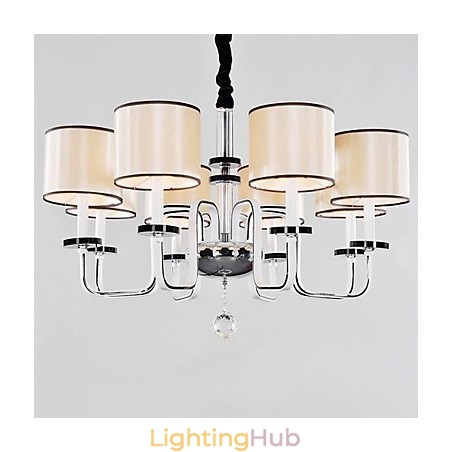 Modern Contemporary Crystal Chrome Metal Chandelier Modern Contemporary Crystal Chrome Metal Chandelier
