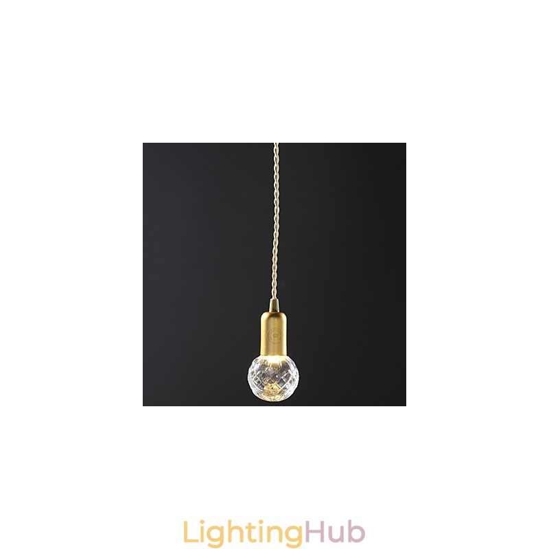Modern Contemporary Vintage Mini Style Gold Metal Pendant Light