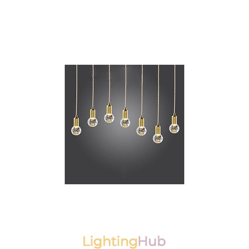 Modern Contemporary Vintage Mini Style Gold Metal Pendant Light