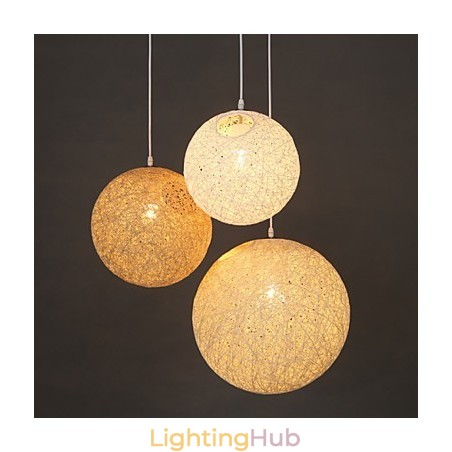 Contemporary And Contracted Spherical Cany Art Lamp Hemp Ball Pendant Lamp Light Contemporary And Contracted Spherical Cany Art Lamp Hemp Ball Pendant Lamp Light
