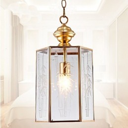 American Country Small Pendant all Copper Single Glass