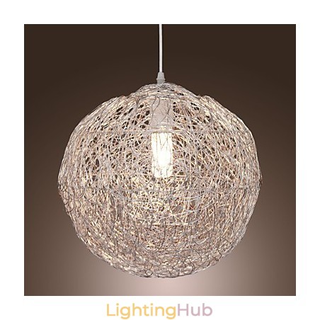 Modern Contemporary Globe Mini Style Chrome Pendant Light Modern Contemporary Globe Mini Style Chrome Pendant Light
