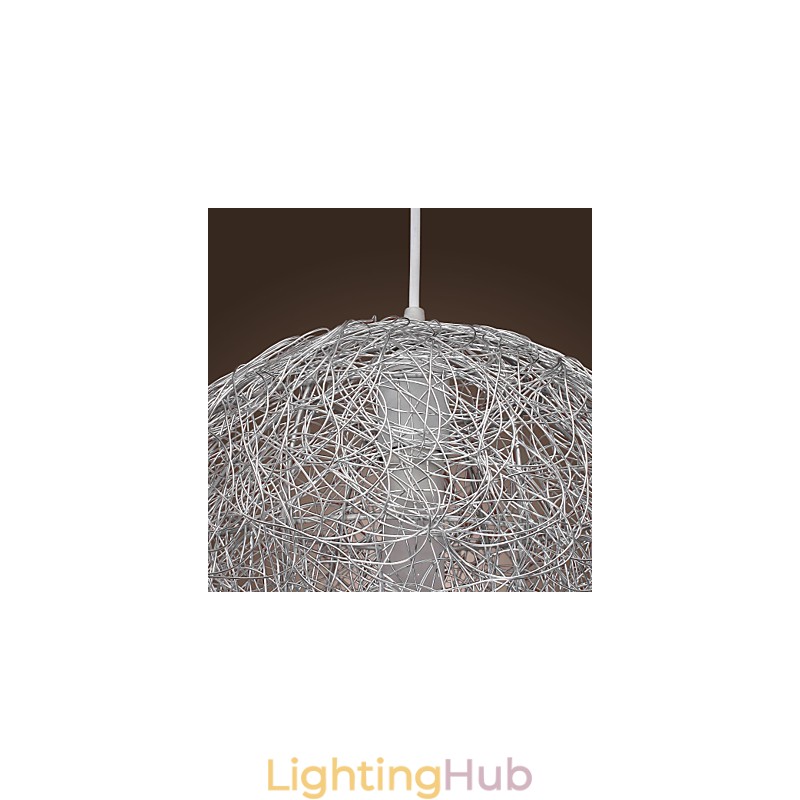 Modern Contemporary Globe Mini Style Chrome Pendant Light