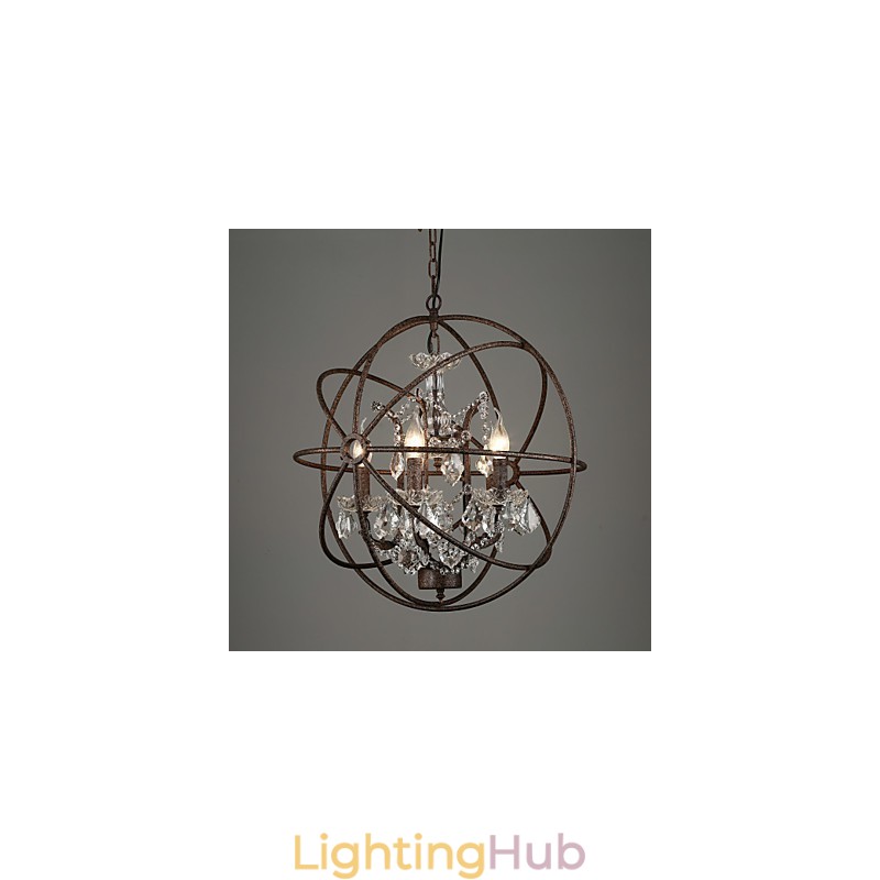 Chandelier Crystal Traditional Classic Metal