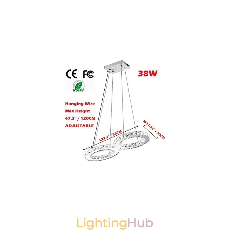 Crystal Ceiling Pendant Light Chandelier Lighting Fixtures