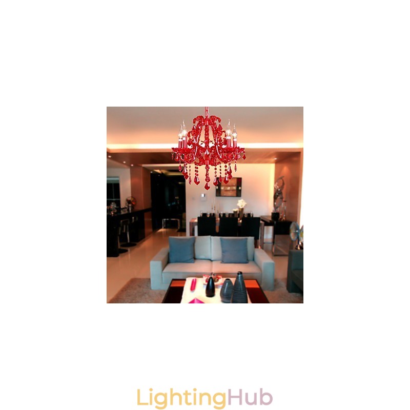 Modern Contemporary Crystal Chrome Metal Chandelier