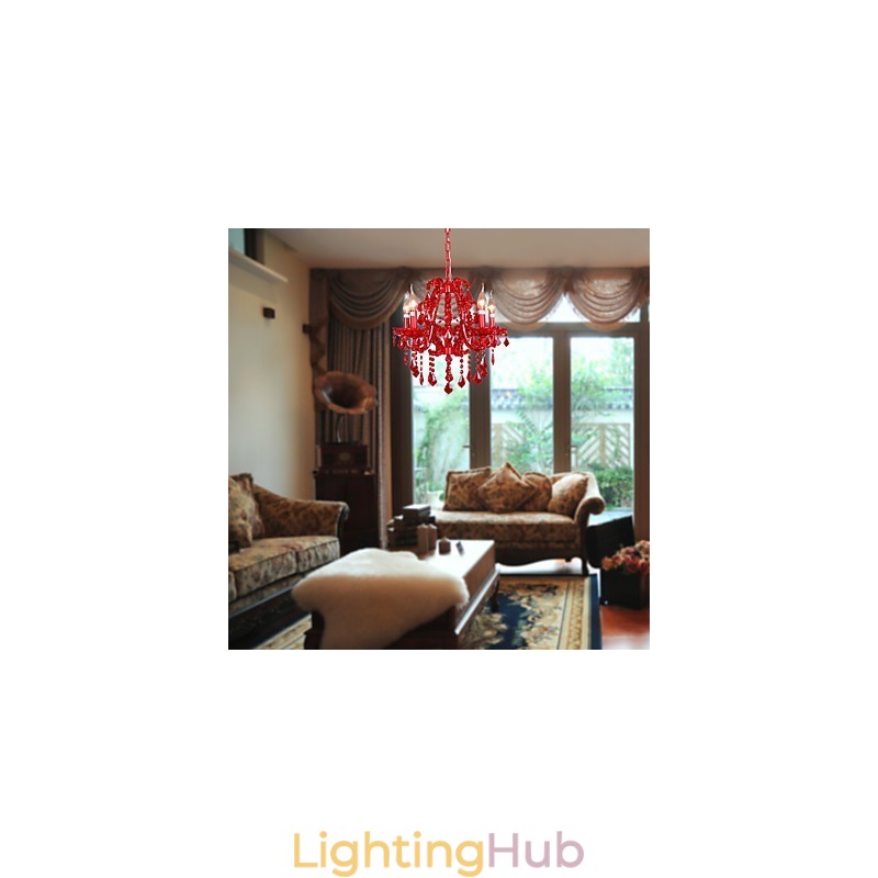 Modern Contemporary Crystal Chrome Metal Chandelier