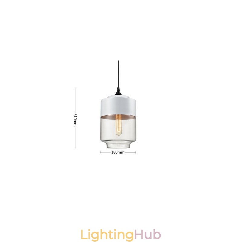 The Nordic Creative Stair Shop'S Art Wrought Iron Glass Chandelier Lamp
