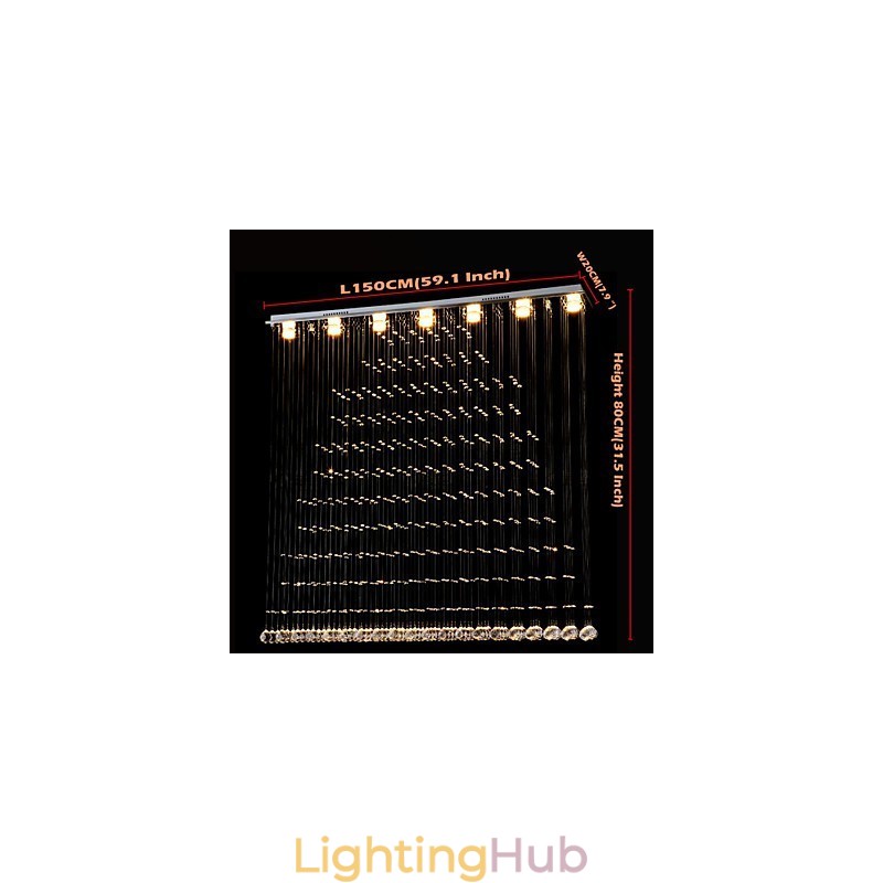 K9 Crystal Pendant Light Hanging Wire Chandelier Lighting Ceiling Lamps