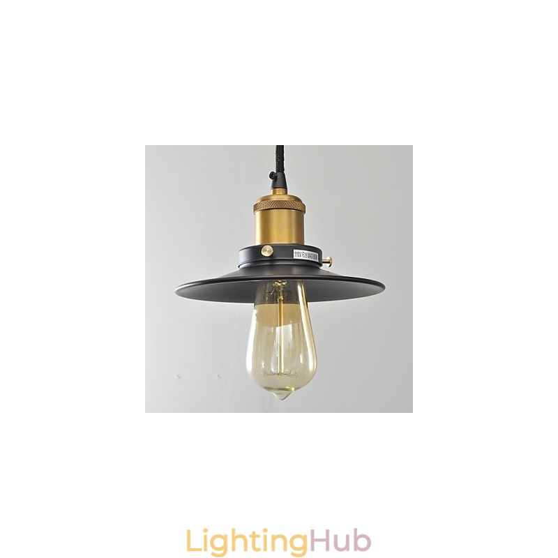 Country Mini Style Painting Metal Pendant Light