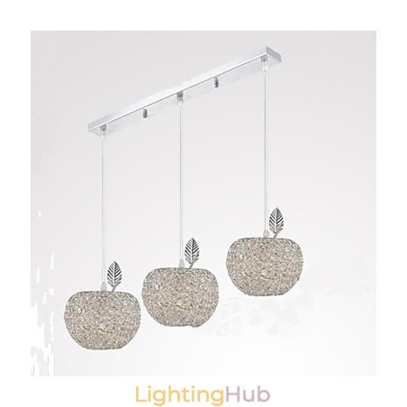 Woven Aluminum Chandelier With Three Head Lamp Apple Woven Aluminum Chandelier With Three Head Lamp Apple