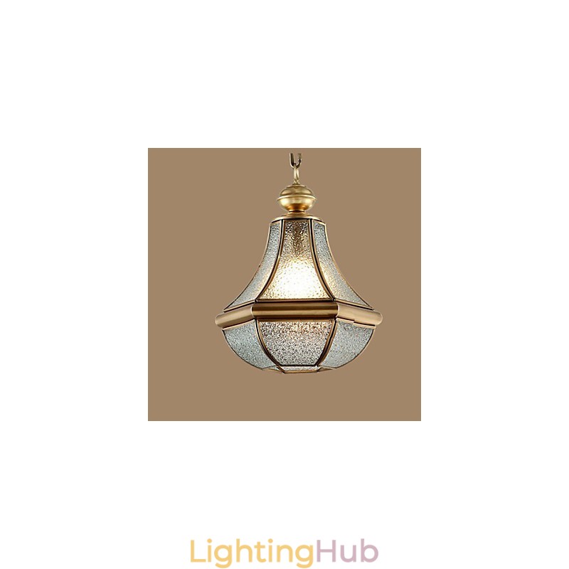 American Country Small Pendant all Copper Single Glass