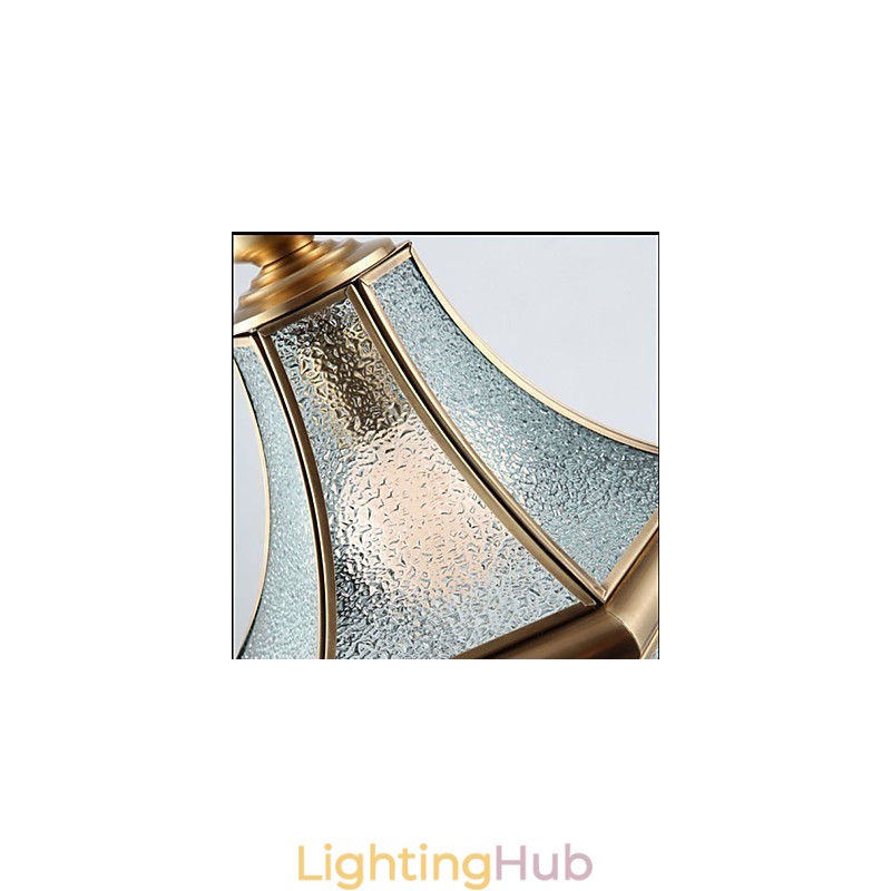 American Country Small Pendant all Copper Single Glass