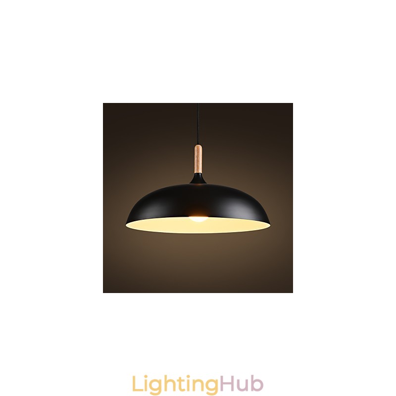 Retro Pendant Light Painting Wood+Metal Cafe pendant lamps