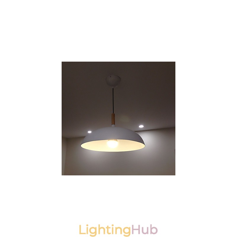 Retro Pendant Light Painting Wood+Metal Cafe pendant lamps