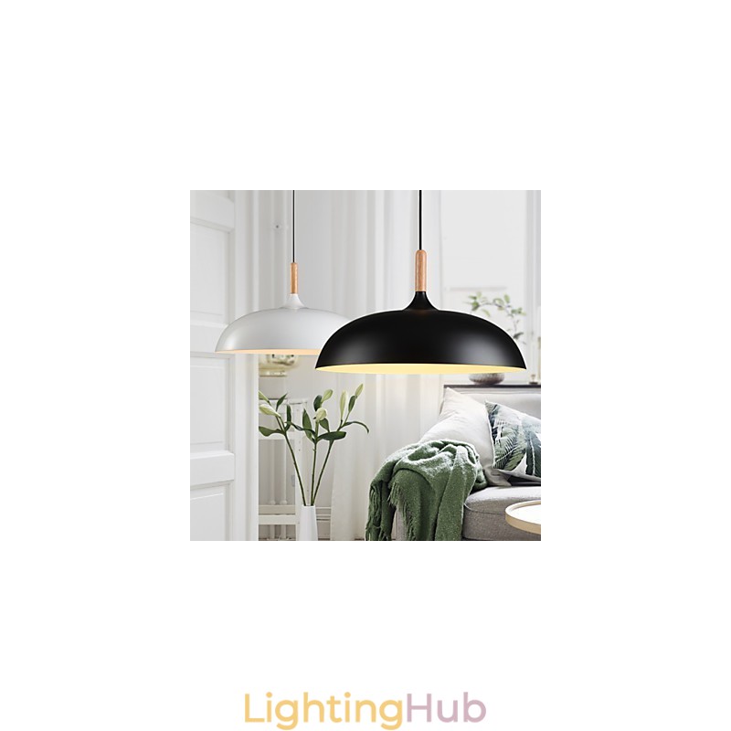 Retro Pendant Light Painting Wood+Metal Cafe pendant lamps