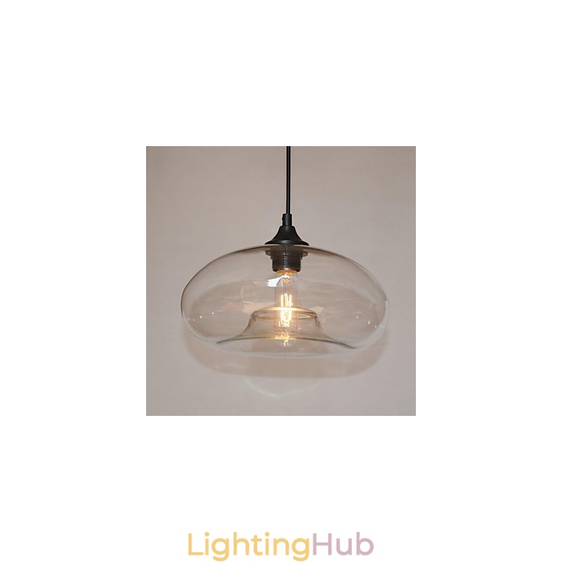 Modern Characteristic 1 Light Pendant With Transparent Shade