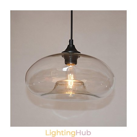 Modern Characteristic 1 Light Pendant With Transparent Shade Modern Characteristic 1 Light Pendant With Transparent Shade