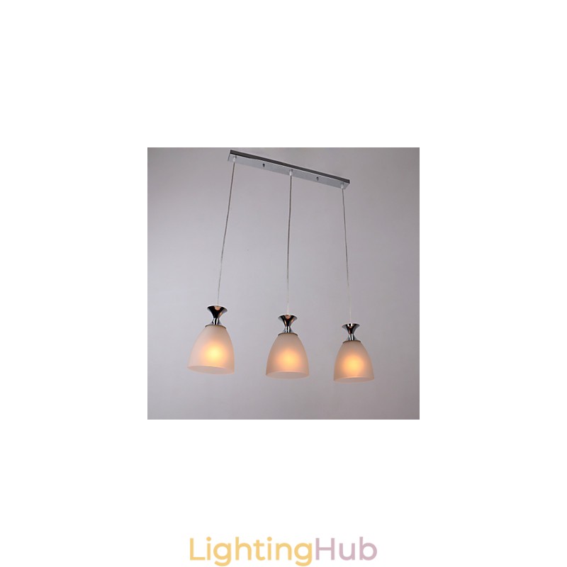 Modern Contemporary Island Mini Style Chrome Pendant Light