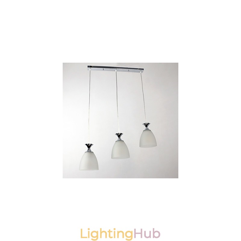 Modern Contemporary Island Mini Style Chrome Pendant Light