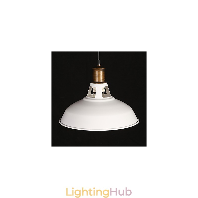 American Country Style Originality Single Head Wrought Iron Hollow Out Droplight Lamp