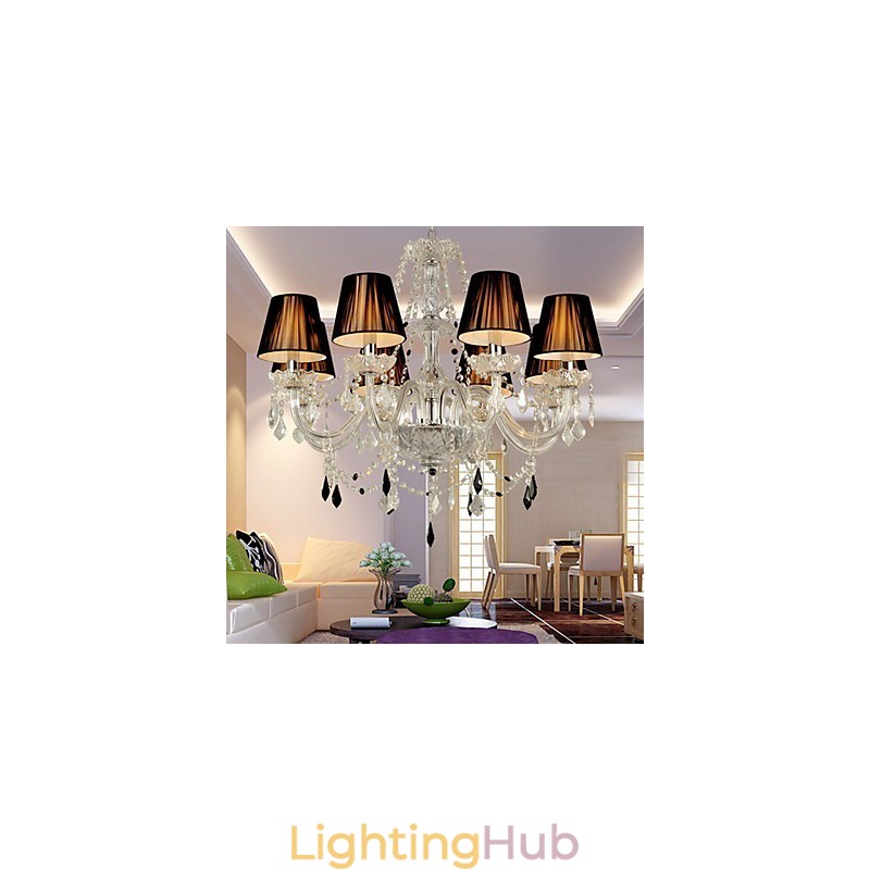 Elegant Crystal Chandelier with 8 Lights