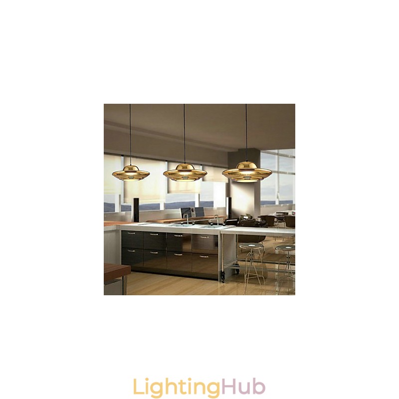 Country Electroplated Metal Pendant Light Garage