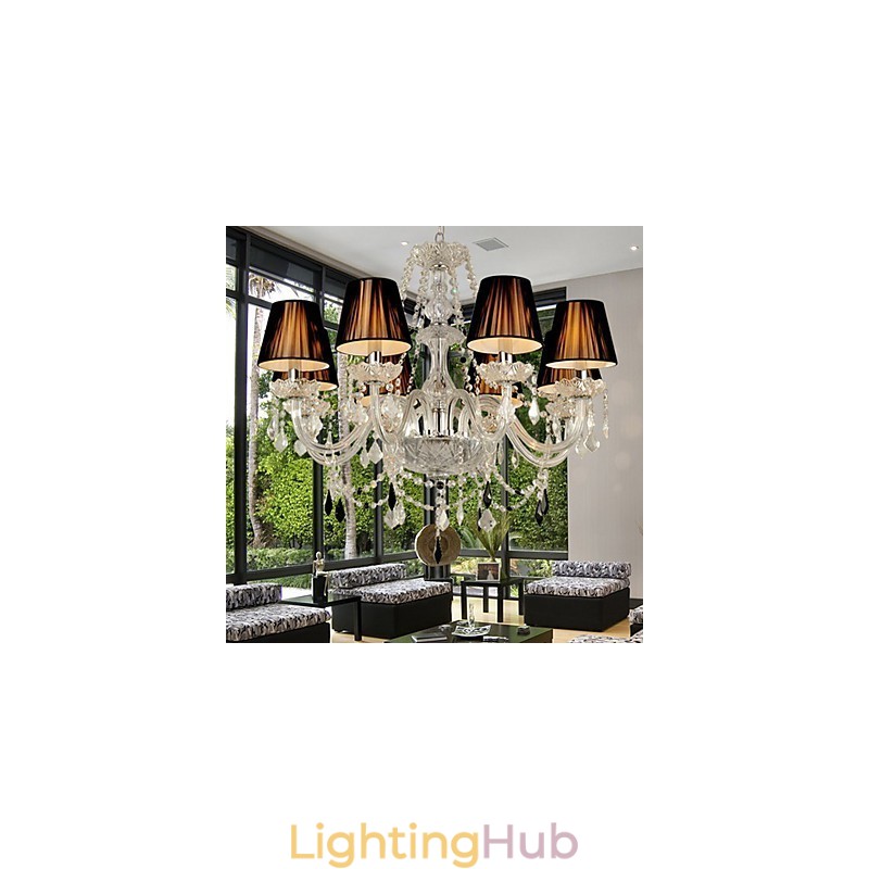 Elegant Crystal Chandelier with 8 Lights