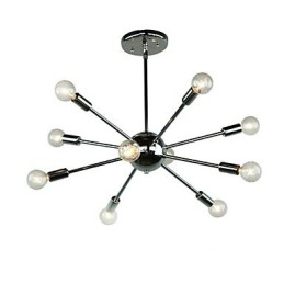 Country Mini Style Chrome Metal Pendant Light