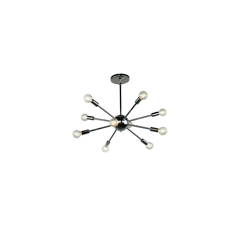 Country Mini Style Chrome Metal Pendant Light